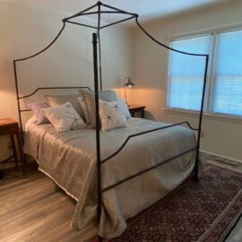 Bedroom 4 features a queen bed, plus a TV.