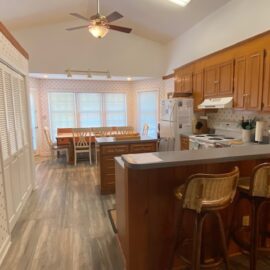 Family kitchen comes with fridge, electric range/oven, dishwasher, microwave and more!